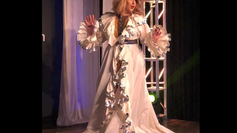 Carrie J Summers performs at a drag brunch at MJ's on Jefferson in 2019.