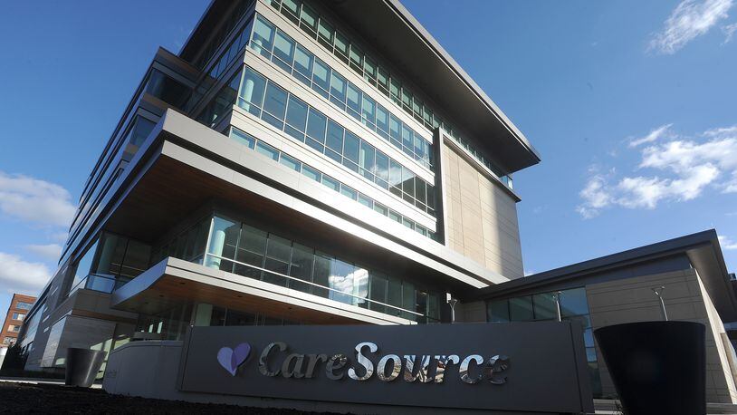 The CareSource building located at First and Jefferson Streets in Dayton. MARSHALL GORBY\STAFF