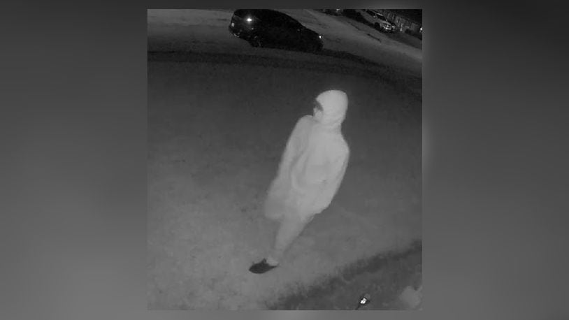 A man was seen on home surveillance video looking into windows in the early morning hours on Saturday who later entered a house and assaulted an older resident in the "States" neighborhood off Colorado Drive.