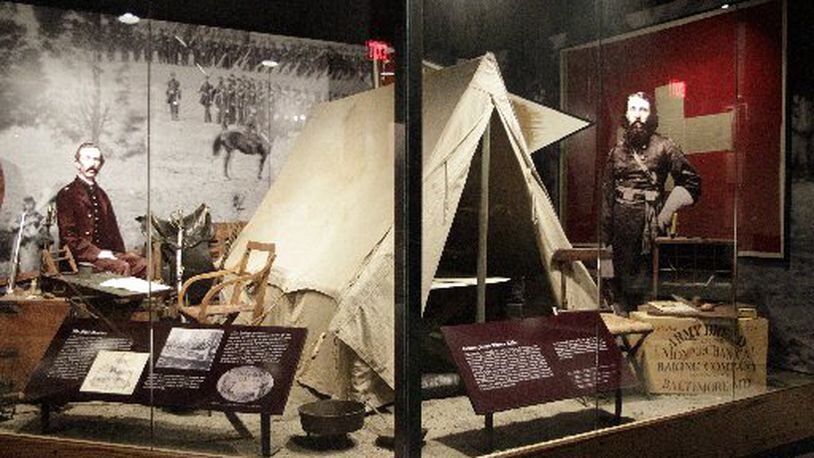 The Heritage Center of Clark County will host its Civil War Symposium this month. This display in the museum shows off some of its Civil War artifacts. File photo