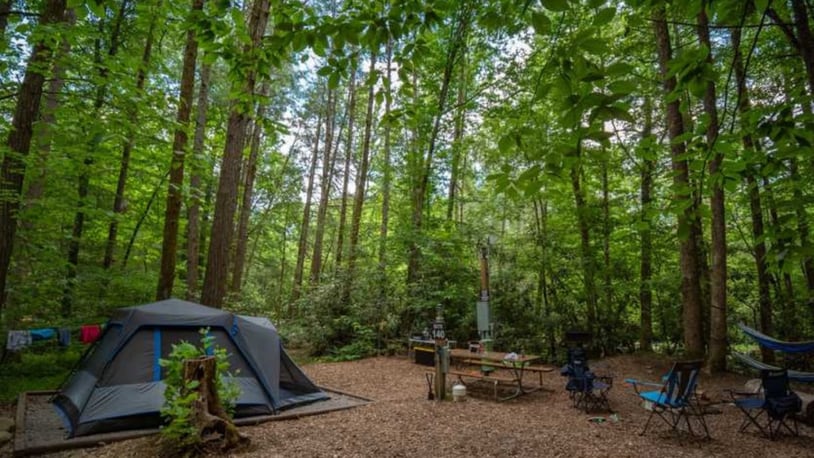 Camp booking website Campspot says the Greenbrier Campground near the Great Smoky Mountains is No. 3 on its list of trending spots to camp during National Parks Week. CONTRIBUTED/CAMPSPOT