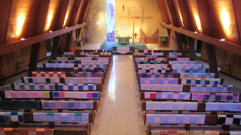 Last week, 52 quilts were sent off by Trinity Lutheran Church for disaster relief victims around the country.
The church, located at 1612 South Belmont Avenue, has been contributing quilts to the disaster relief cause of the North America Lutheran Church for well over half a century. CONTRIBUTED.