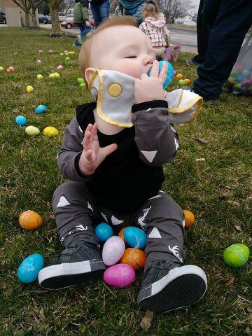 Miami Valley viewers enjoy the spoils of Easter egg hunts (User submitted photo).