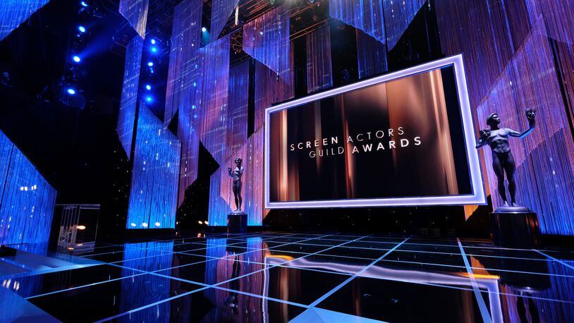 LOS ANGELES, CA - JANUARY 29: A view of the stage during The 23rd Annual Screen Actors Guild Awards at The Shrine Auditorium on January 29, 2017 in Los Angeles, California. (Photo by Dimitrios Kambouris/Getty Images for TNT)
