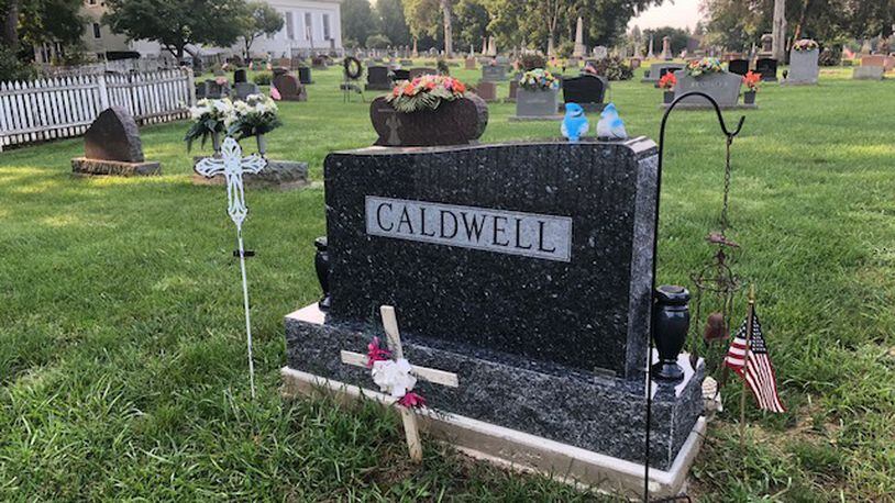 Robert Caldwell’s gravesite in Beavercreek (Gabrielle Enright/Staff)