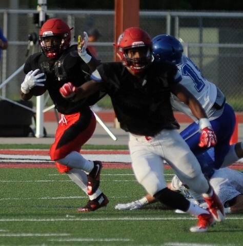 Trotwood-Madison football scrimmage
