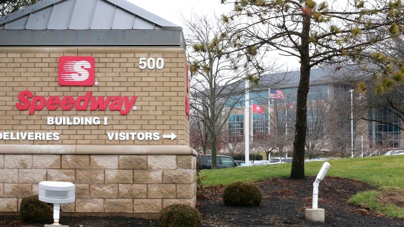 Speedway corporate headquarters in Enon. Speedway is seeking a tax abatement for a project to expand the company’s headquarters. Bill Lackey/Staff