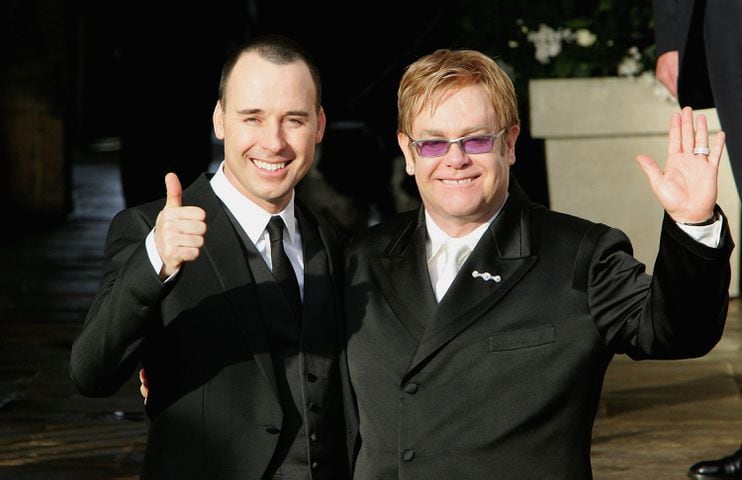 December: Sir Elton John and David Furnish wed