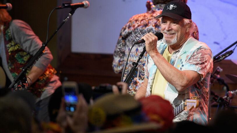 LOS ANGELES, CA - MARCH 30:  Universal Studios Hollywood toasted the arrival of Jimmy Buffett's Margaritaville restaurant to Universal CityWalk, with an exciting performance by Jimmy Buffett and the Coral Reefer Band on March 30, 2017 in Los Angeles, California.  (Photo by Kevork Djansezian/Getty Images for NBC Universal)