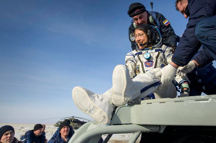 Photos: NASA astronaut Christina Koch returns to Earth