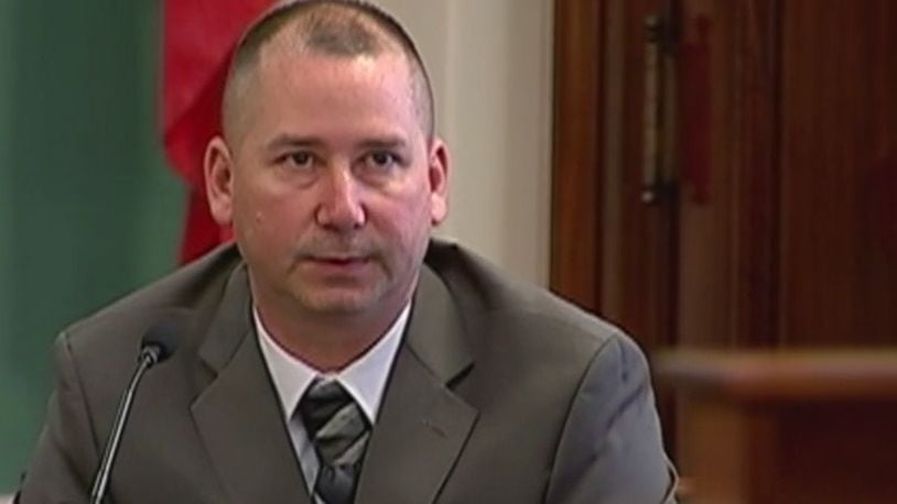 Former Ohio State Highway Patrol Trooper Christopher Ward appears in court. FILE PHOTO