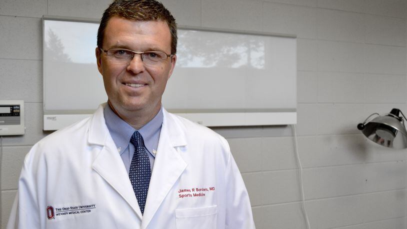 Ohio State team physician Dr. Jim Borchers is an Alter grad whose work was important in the Big Ten deciding to have a football season during the coronavirus pandemic. (Photo courtesy OSU Athletics)