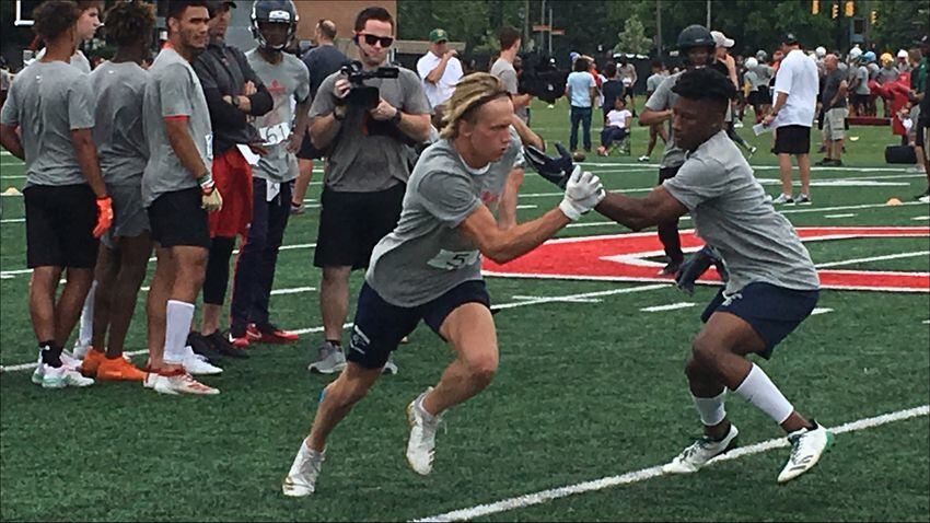 Drew Donley at Ohio State football camp