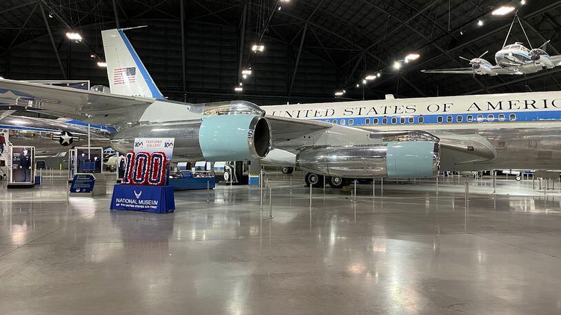 The Boeing VC-137C SAM 26000 that served as Air Force One for Presidents Kennedy, Johnson, Nixon, Ford, Carter, Reagan, George H.W. Bush and Clinton. THOMAS GNAU/STAFF