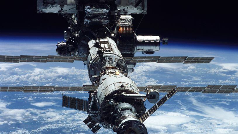 The International Space Station will appear in the southwestern sky around 10:17 p.m. on Mary 17 and be visible for about 6 minutes as it travels towards the northeastern sky. NASA