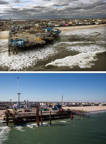Hurricane Sandy then and now