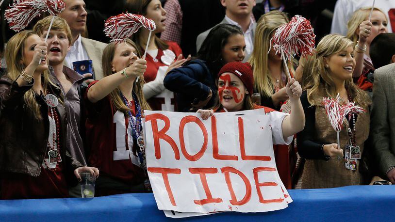 Alabama fans enjoyed Monday night's semifinal victory.