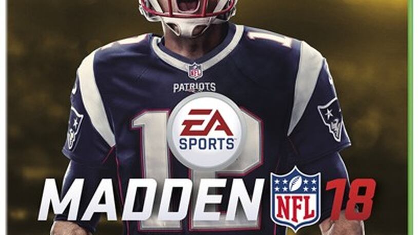 Patriots quarterback Tom Brady is the cover boy for the "Madden 18" video game, which will be released in August.
