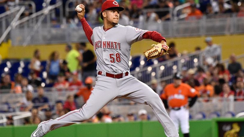 Reds rookie pitcher Luis Castillo threw eight innings of one-run baseball Sunday in a 6-4 win over the Marlins, but the it was a sad day for long-time Cincinnati fans as former Reds first baseman Lee May passed away.