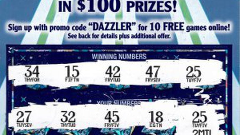 A 22-year-old won $2 million on a Diamond Dazzler scratch-off ticket. (Photo: Michigan Lottery)