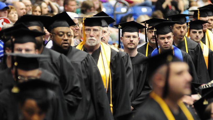 Sinclair Community College Commencement ceremony held at the University of Dayton Arena on Saturday May 5, 2013 Photo by Charles Caperton