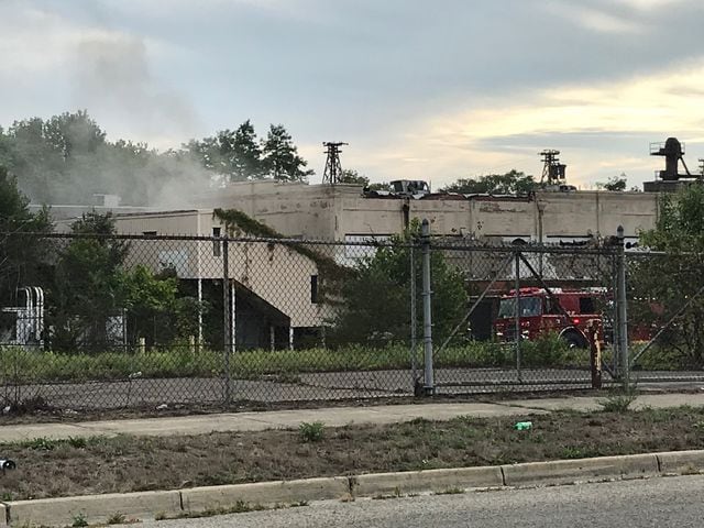 Abandoned factory fire in Springfield