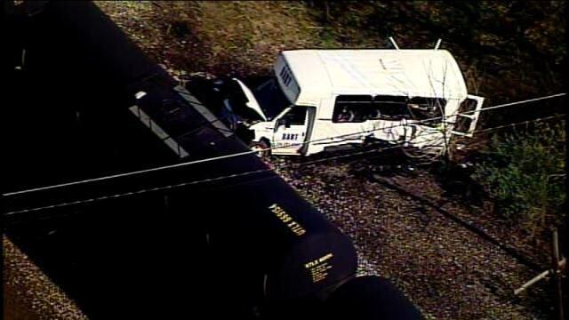 Evans City train-bus collision