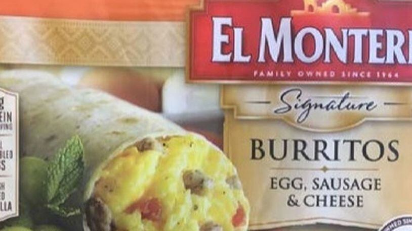 Ruiz Food Products is recalling certain El Monterey breakfast burritos for plastic contamination, officials said.