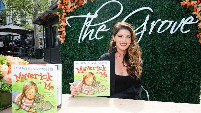 Author Katherine Schwarzenegger with her book Maverick & Me at The Grove on Sept. 16, 2017, in Los Angeles.