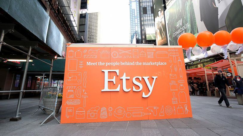 Etsy Sellers Market in Times Square celebrating Etsy's celebration going IPO at Nasdaq on April 16, 2015 in New York City. (Photo by Paul Zimmerman/Getty Images for NASDAQ)