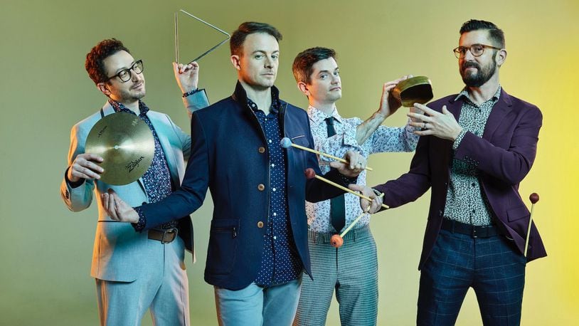 The Grammy Award-winning Third Coast Percussion quartet will perform at 7 p.m. April 1 in Weaver Chapel as part of special Wittenberg Series programming for the spring semester. CONTRIBUTED