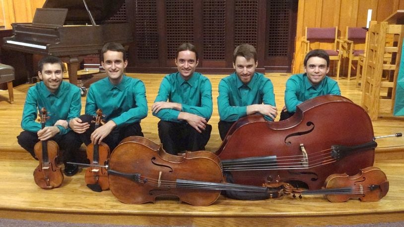 Full Sound Chamber Group, a five-brother string quartet group from Bellefontaine, will kick off the 2017 Lunch on the Lawn series on July 21 at the Springfield Museum of Art. CONTRIBUTED