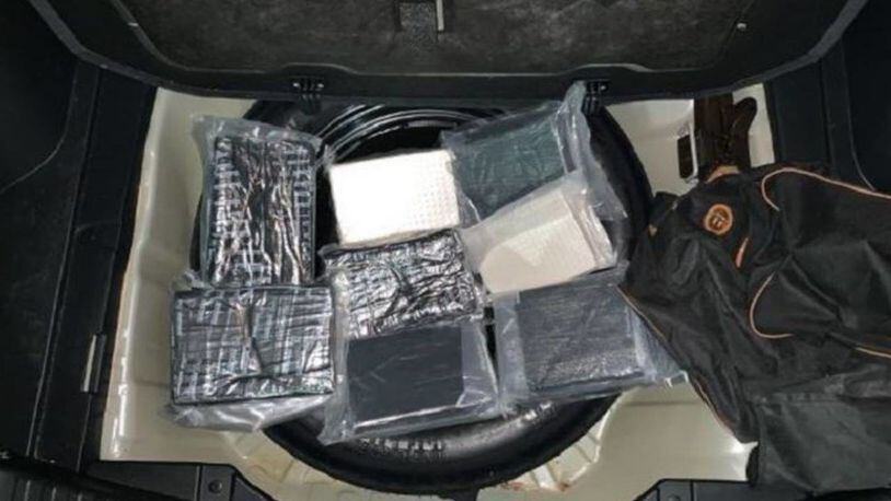 Authorities found 9.24 kilograms of fentanyl in a duffel bag that was inside an SUV in the parking garage of a South Florida hospital. The pills could be worth more than $2 million.