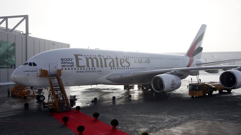 FILE PHOTO: An Emirates flight became the love flight thanks to a proposal.