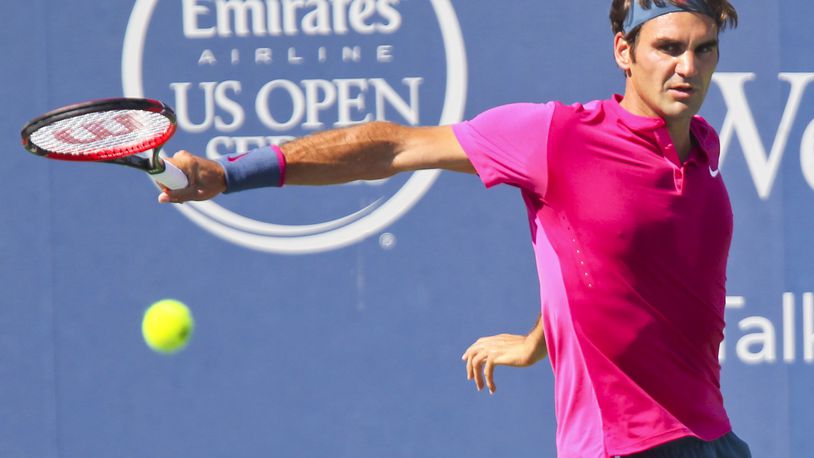 Roger Federer played Andy Murray at the Western & Southern Open, in Mason, OH, Saturday, Aug. 22, 2015. GREG LYNCH / STAFF