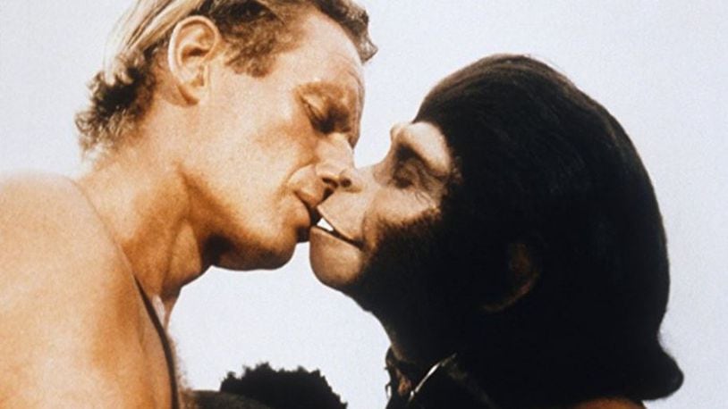 Charlton Heston and Kim Hunter in “Planet of the Apes,” from 1968. CONTRIBUTED
