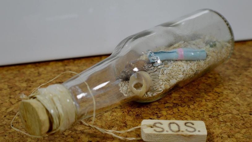 A message in a bottle helped save a group of hikers stranded at a California waterfall.