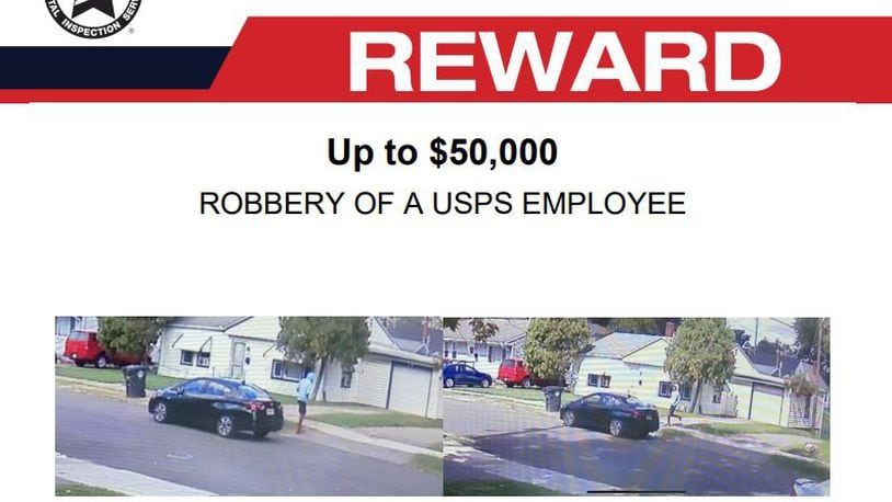 The United States Postal Inspection Service is offering a $50,000 reward for anyone who helps them solve recent mail robberies in the Dayton area.