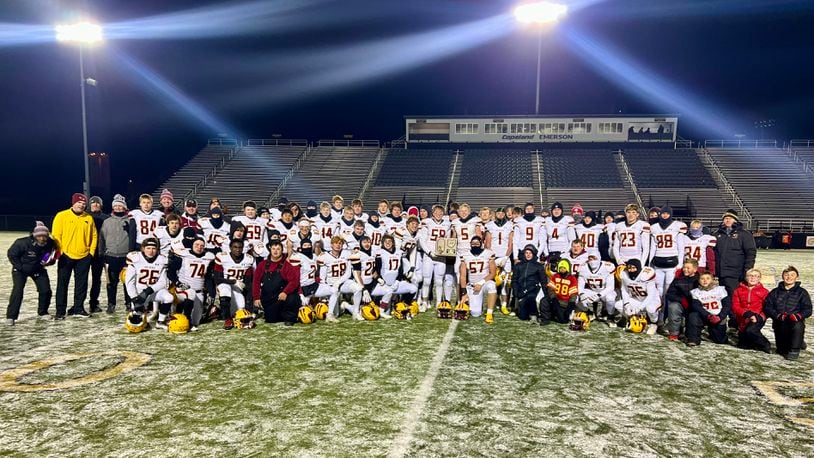 New Bremen defeated Fort Loramie 24-0 in the Division VII, Region 28 championship game at Sidney on Saturday, Nov. 19, 2022. Michael Cooper/CONTRIBUTED