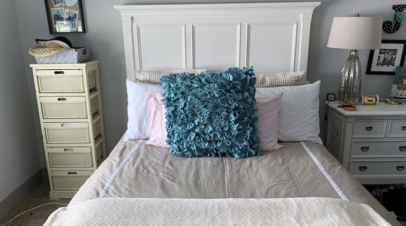 How the bed in the Spicer home normally looks. JORDAN BLAKE / CONTRIBUTED