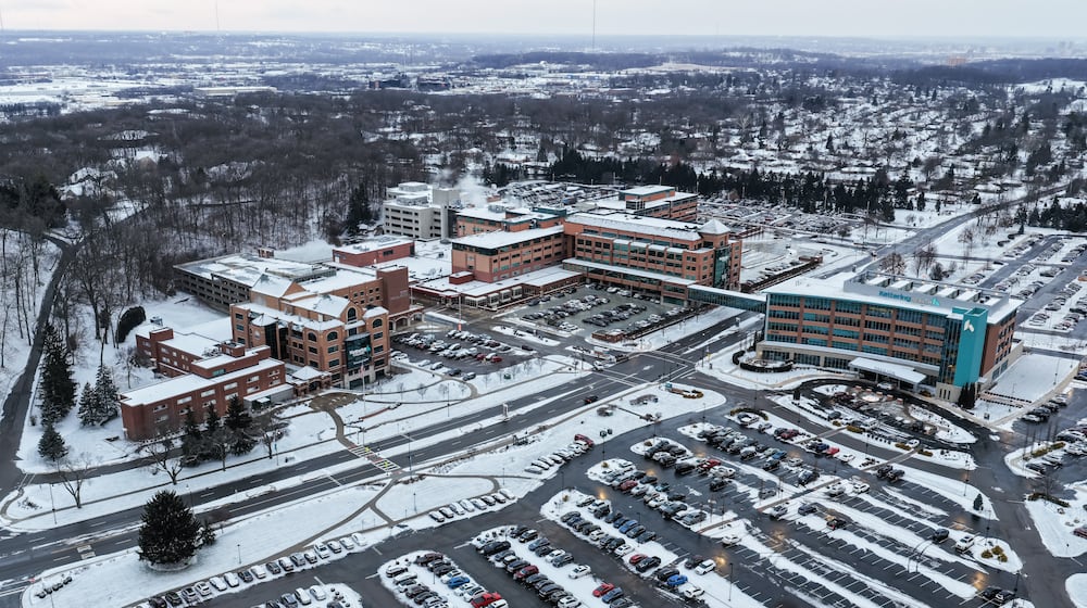 Aerial view of Kettering Health main campus on Southern Blvd. in Kettering. NICK GRAHAM/STAFF