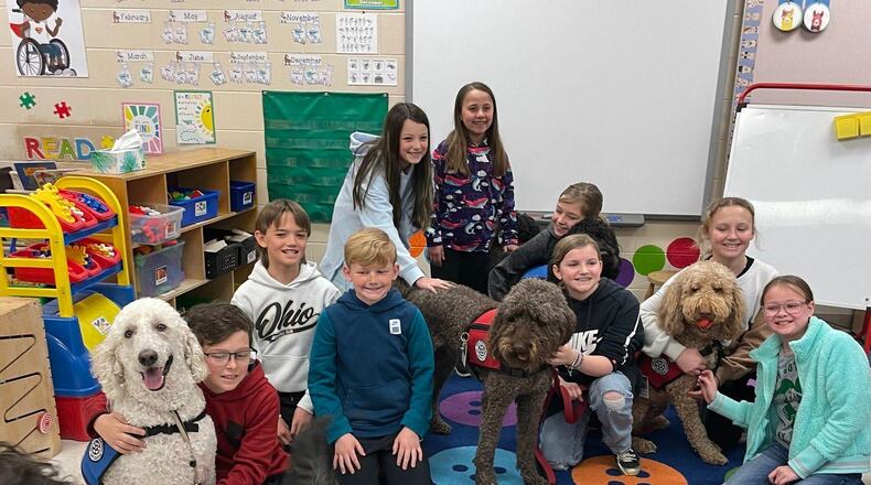 Northeastern Local Schools is one of four districts to pilot a three-year Prevention and Wellness Academy of Ohio, which integrates additional support and strategies. This includes therapy dogs in the buildings used in various capacities such as mental health and anxiety. Contributed