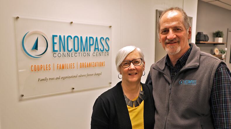 Lavern and Ronda Nissley, co-directors of Encompass Connection Center. BILL LACKEY/STAFF