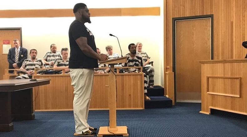 Isaiah Carson, 34, during his January 2020 arraignment in Clark County Municipal Court. STAFF