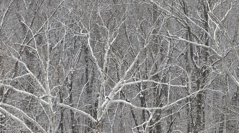 The first snow of the season fell Saturday morning, Nov. 12, 2022 in Butler County. NICK GRAHAM/STAFF
