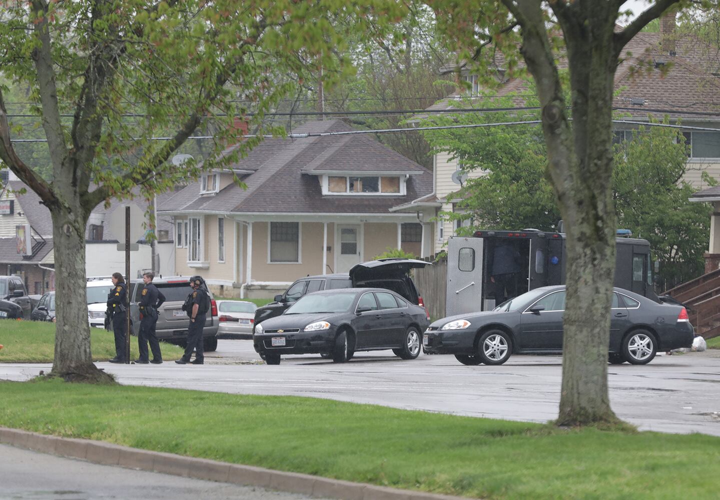 PHOTOS: Standoff on West Perrin Avenue