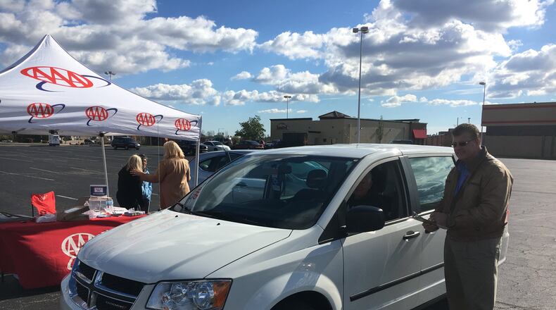 Several events will be held in Clark and Champaign Counties this weekend, including the Clark County Combined Health District's CarFit event on Saturday. In this file photo, AAA employees help senior drivers participate in the CarFit program several years ago in Hamilton. Wayne Baker photo