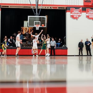 The Cedarville High School boys basketball team beat Madison-Plains 78-49 in Ohio Heritage Conference South Division action on Friday, Jan. 30, 2026 in Cedarville. The Indians clinched at least a share of their third straight OHC South title. MICHAEL COOPER / STAFF