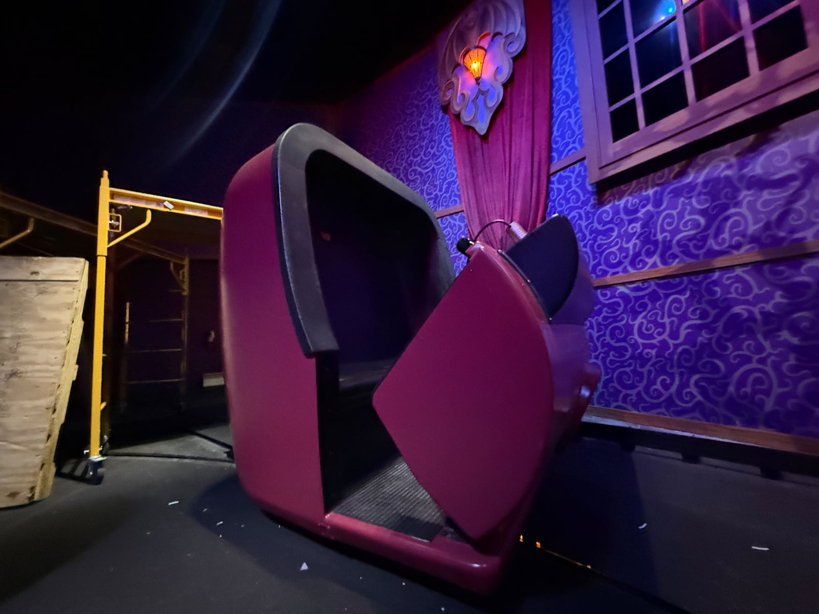 Kings Island held a sneak peek of the behind-the-scenes work getting done ahead of Phantom Theater: Opening Nightmare's April 18 opening. ALEX CUTLER/STAFF