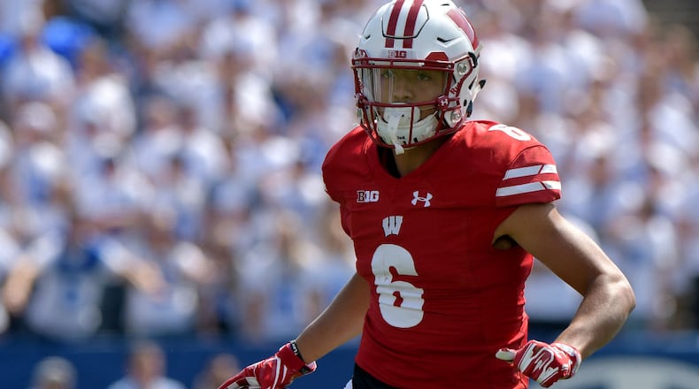 PROVO, UT - SEPTEMBER 16: Danny Davis III #6 of the Wisconsin Badgers runs with the ball during a game against the BYU Cougars at LaVell Edwards Stadium on September 16, 2017 in Provo, Utah. (Photo by Gene Sweeney Jr/Getty Images)